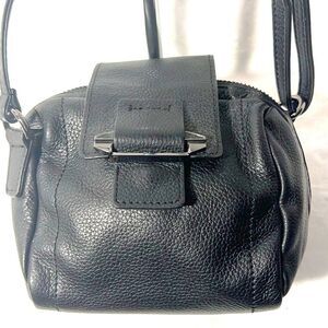 Kooba Black Pebbled Leather Mini Crossbody Bag - EUC